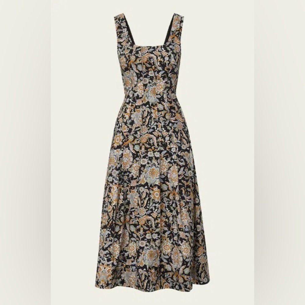 VERONICA BEARD Jolie Midi Paisley Dress Size 2 NWT - Picture 3 of 15